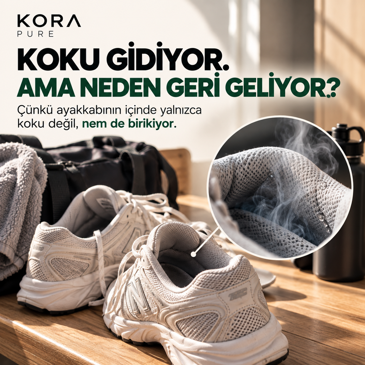 KORA PURE | Ayakkabı Koku ve Nem Giderici