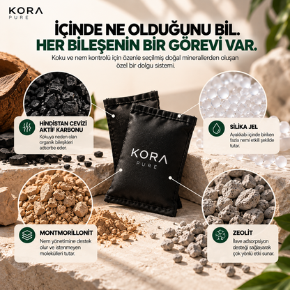 KORA PURE | Ayakkabı Koku ve Nem Giderici